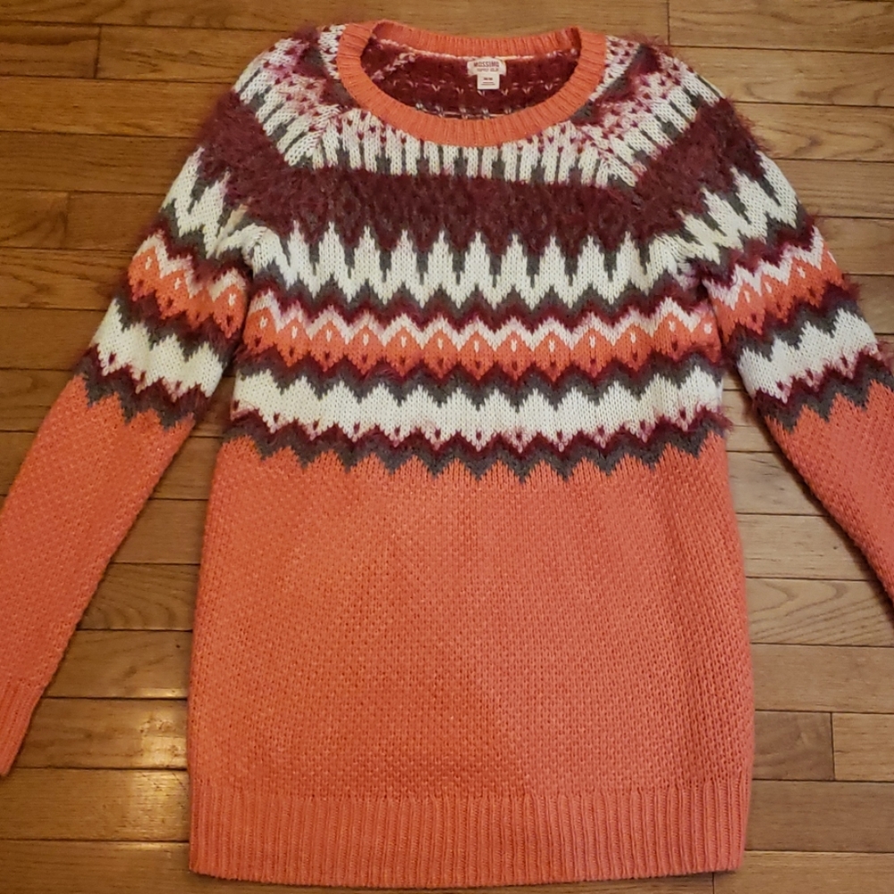 Peach Nordic Sweater